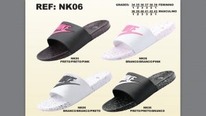 Grade Fechada 12 Pares – Chinelo Nike Pintado – Ref NK06